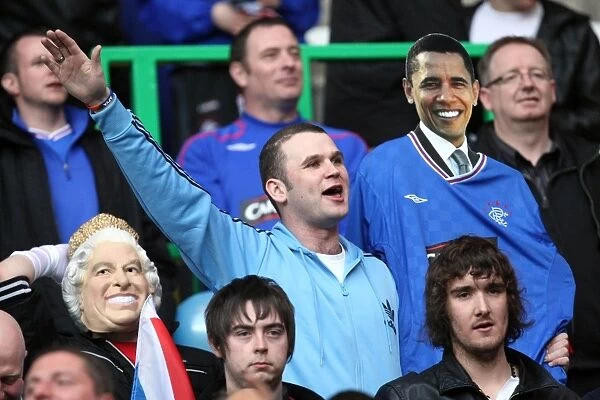 Obama Amongst the Passionate Rangers Fans: Celtic vs Rangers, 2011 Clydesdale Bank Scottish Premier League - Celtic Leads 2-1