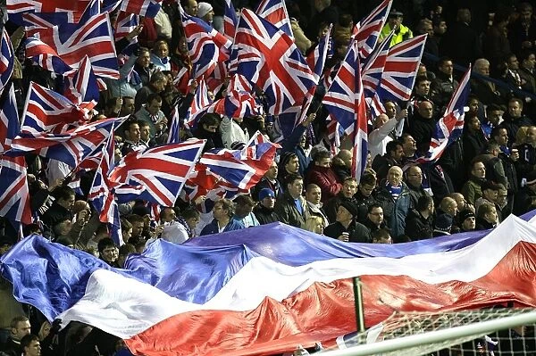 Passionate Rangers Fans Amidst a 3-0 Defeat: Ibrox Stadium - UEFA Champions League Group E vs. Olympique Lyonnais