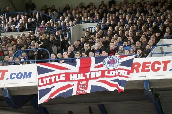 Passionate Rangers Fans Celebrate Victory over Hamilton Academical in the Ladbrokes Premiership at Ibrox Stadium