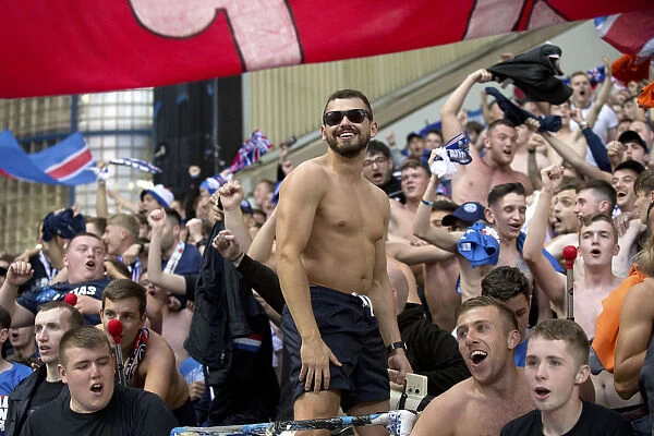 Passionate Rangers Fans at Ibrox Stadium: Europa League First Qualifying Round