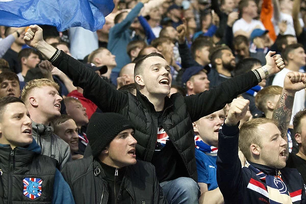 Passionate Rangers Fans Ignite Ibrox Stadium: Europa League Showdown Against NK Osijek (Scottish Cup Champions 2003)