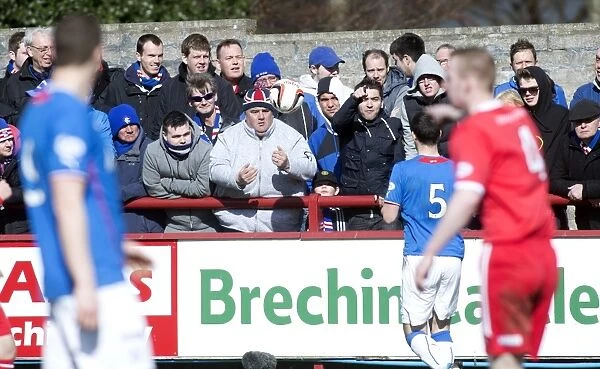 Passionate Rangers Fans in Scottish League One: Brechin City vs Rangers at Glebe Park - Scottish Cup Champions 2003