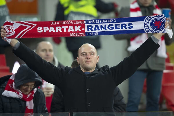Passionate Spartak Fans vs Rangers: Europa League Clash at Otkritie Arena