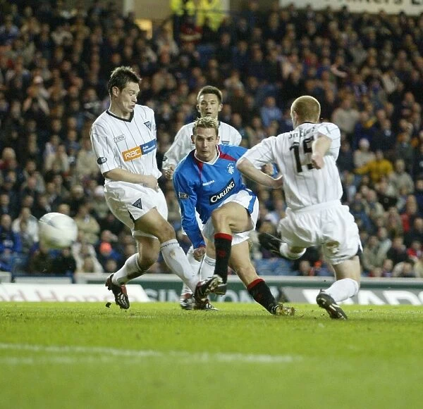Peter Lovenkrands Scores the Fourth Goal in Rangers 4-1 Victory over Dunfermline, March 23, 2004