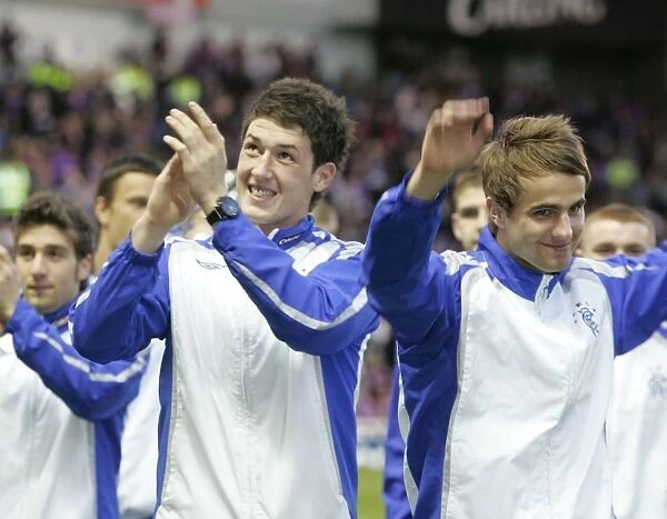 Rangers Under 19s Celebrate Scottish Trophies at Ibrox: UEFA Cup Semi-Final vs Fiorentina (0-0)