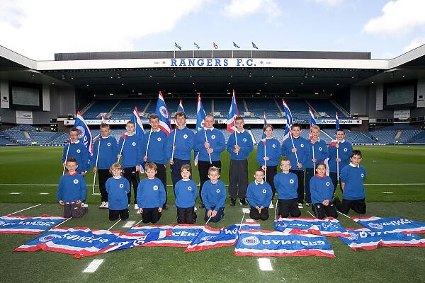 Rangers 4-0 Dundee United: Triumphant Flag Procession at Ibrox Stadium, Clydesdale Bank Scottish Premier League