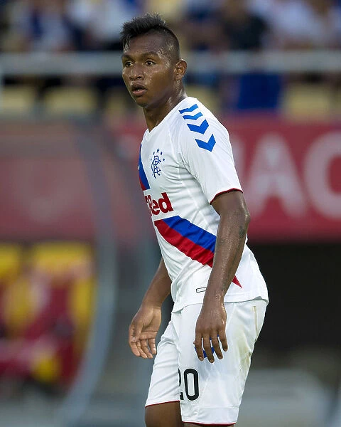 Rangers Alfredo Morelos in Action: Europa League Clash against FC Shkupi at Philip II Arena
