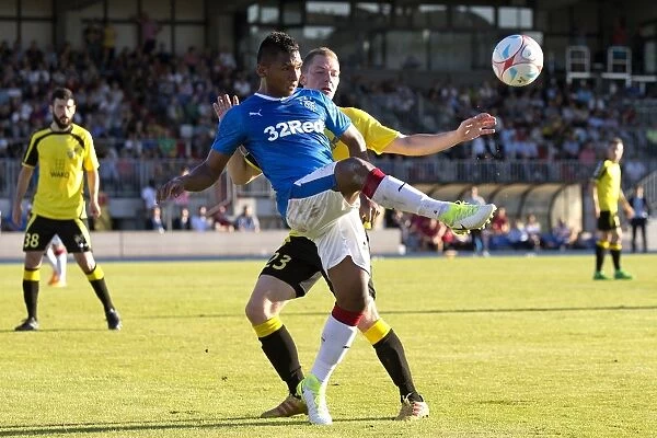 Rangers Alfredo Morelos: In Action Against FC Progres Niederkorn in Europa League Clash