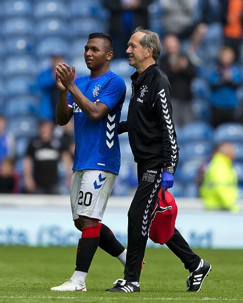 Rangers Alfredo Morelos Bids Emotional Farewell to Adoring Fans after Substitution at Ibrox Stadium