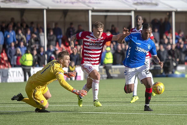 Rangers Alfredo Morelos Dramatically Scores Against Hamilton in Scottish Premiership