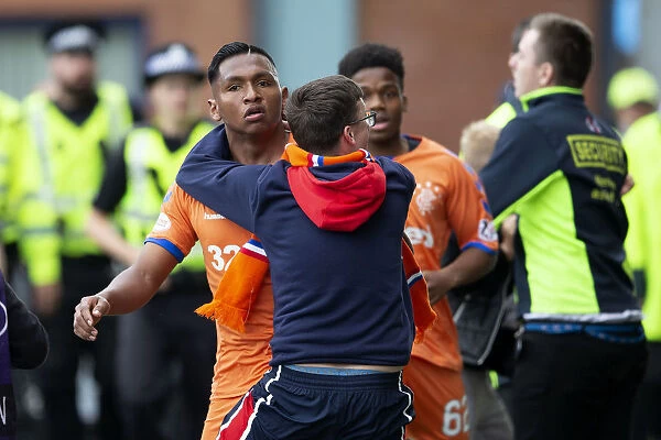 Rangers Alfredo Morelos: A Moment of Triumph and Unforgettable Celebration with Fans at Rugby Park