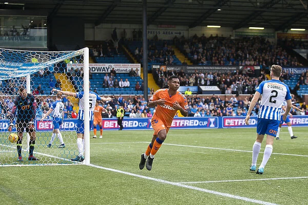 Rangers Alfredo Morelos Scores Inaugural Betfred Cup Goal at Rugby Park