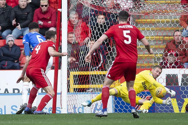 Rangers Allan McGregor Saves Against Aberdeen in Scottish Cup Quarter-Final at Pittodrie Stadium