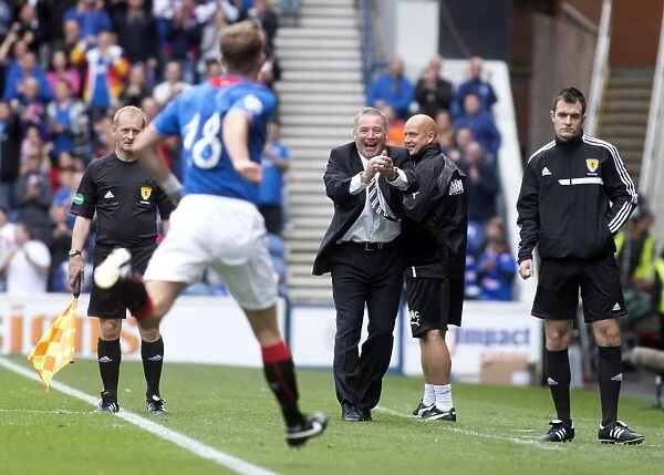 Rangers: Ally McCoist and Team Rejoice in Dean Shiels Goal and 4-1 Victory over Brechin City at Ibrox Stadium