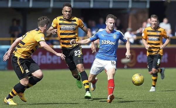Rangers Andy Halliday in Action at Alloa Athletic's Indodrill Stadium (Ladbrokes Championship Match)