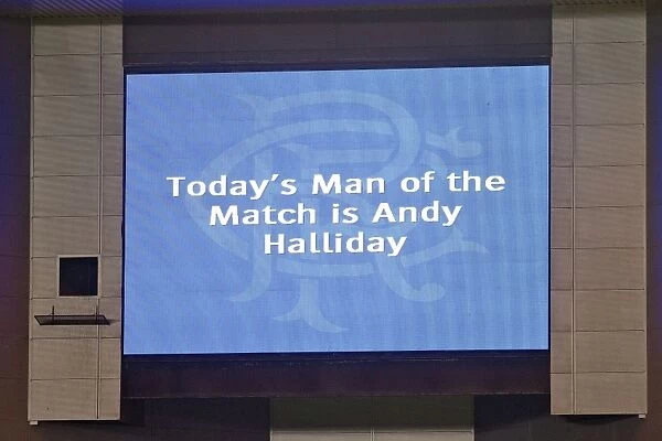 Rangers Andy Halliday Named Man of the Match in Championship Game Against Raith Rovers at Ibrox Stadium