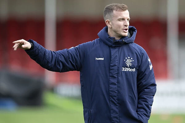 Rangers Andy Halliday Pre-Match at Hamilton Academical's Hope Central Business District Stadium