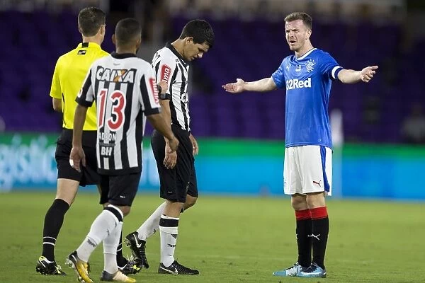 Rangers Andy Halliday Receives Yellow Card in Florida Cup Clash vs Clube Atletico Mineiro