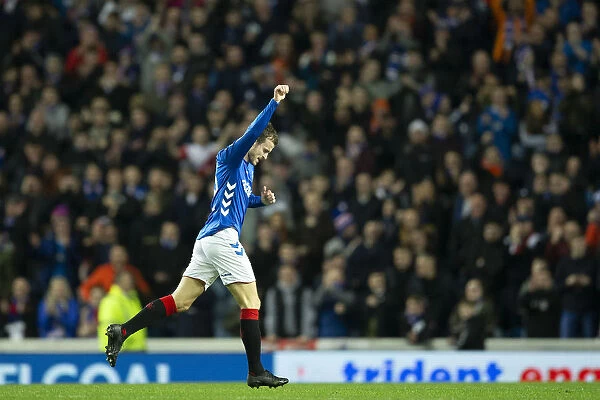 Rangers Andy Halliday Scores the Winner: Fifth Round Replay of Rangers vs. Kilmarnock in the Scottish Cup at Ibrox Stadium