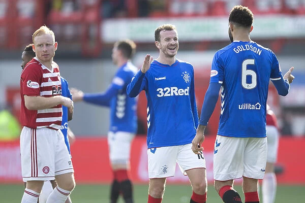 Rangers Andy Halliday: Triumphant Celebration as Rangers Secure Scottish Premiership Victory over Hamilton Academical