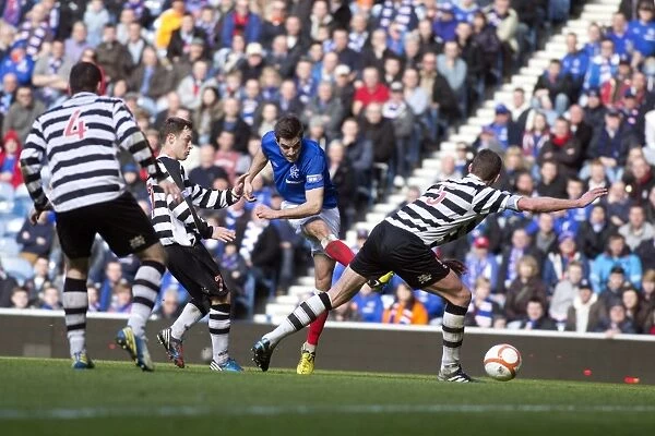 Rangers Andy Little Scores His Third Goal Against East Stirlingshire: 3-1 at Ibrox Stadium