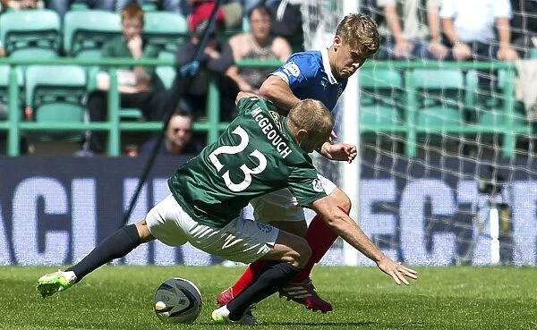 Rangers Andy Murdoch Dismisses Dylan McGeouch in Scottish Premiership Play-Off Semi-Final Showdown at Easter Road