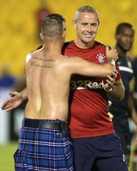 Rangers Assistant Manager David Weir Engages with Fans at MUSC Health Stadium During Pre-Season Match Against Charleston Battery