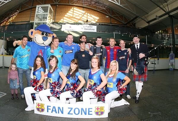 Rangers and Barcelona Fans United: A Glasgow Fanzone Showdown - Rangers vs. FC Barcelona