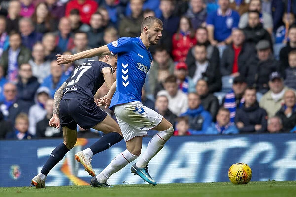 Rangers Barisic in Action: Thrilling Moments from the Ladbrokes Premiership Match vs Dundee at Ibrox Stadium