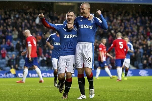 Rangers: Barrie McKay and Kenny Miller Celebrate Euphoric Scottish Cup Goal at Ibrox Stadium