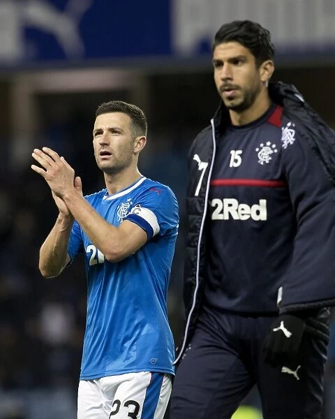Rangers Captain Jason Holt Salutes Adoring Ibrox Fans: Rangers vs Aberdeen, Ladbrokes Premiership