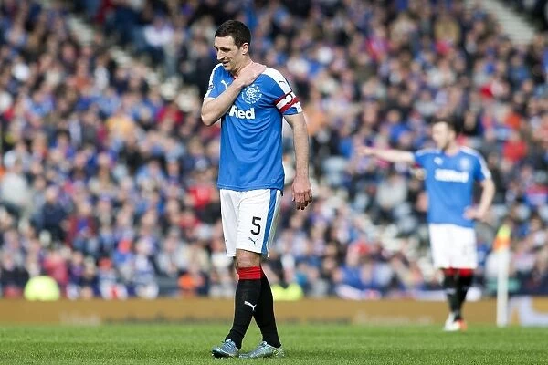 Rangers Captain Lee Wallace in Agony: 2003 Petrofac Training Cup Final at Hampden Park (Scottish Cup Win)