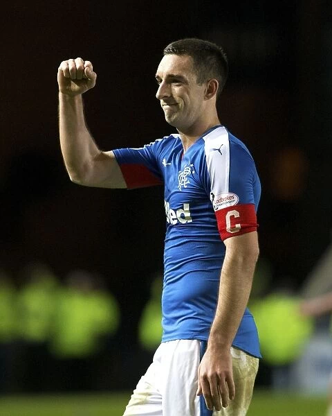 Rangers Captain Lee Wallace Delivers Inspirational Speech at Ibrox Stadium during Championship Match