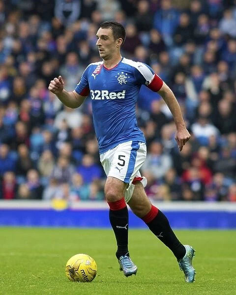 Rangers Captain Lee Wallace Fires Up Team at Ibrox Stadium During Championship Battle Against Queen of the South