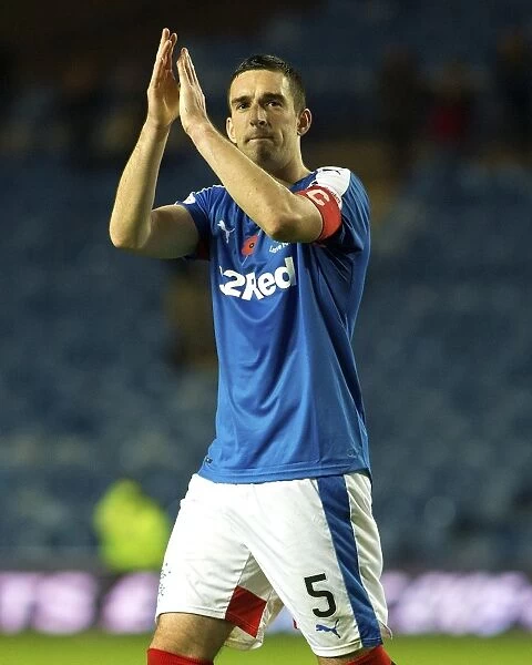 Rangers Captain Lee Wallace Rallies the Troops at Ibrox Stadium - Scottish Cup Champions (2003)