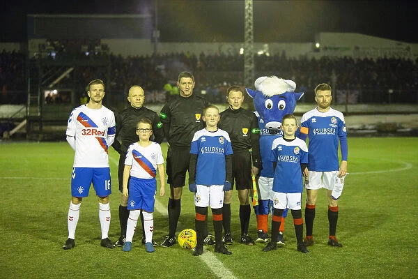 Rangers Captains and Mascots: A Scottish Cup Fourth Round Moment at Cowdenbeath's Central Park (2003)