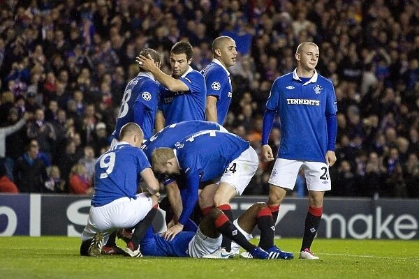Rangers Celebrate Maurice Edu's Pride-Filled Goal in UEFA Champions League Group C: A Memorable Moment at Ibrox Stadium (1-1 vs Valencia)