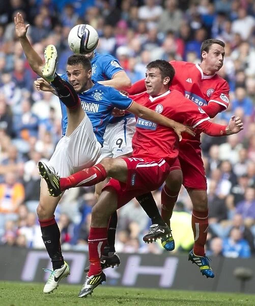 Rangers Chris Hegarty's Exultant Moment in 4-1 SPFL League 1 Victory over Brechin City at Ibrox Stadium