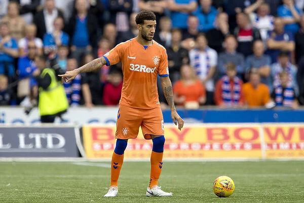 Rangers Connor Goldson in Action: The Betfred Cup Showdown at Rugby Park vs. Kilmarnock