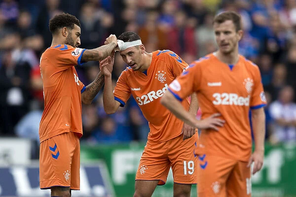 Rangers Connor Goldson Comforts Injured Teammate Katic on the Field