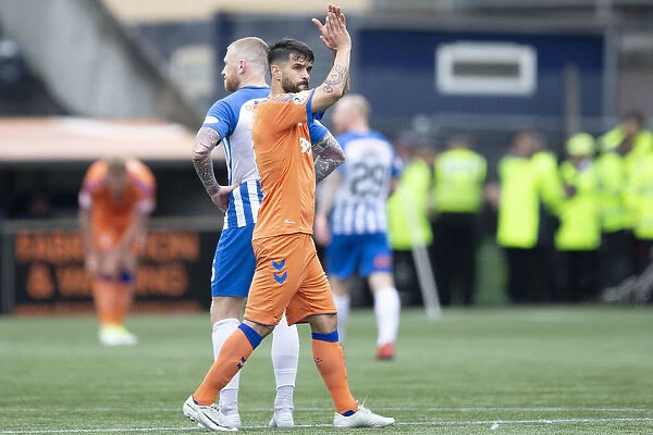 Rangers Daniel Candeias Bids Farewell to Kilmarnock Fans After Substitution in Scottish Premiership Match
