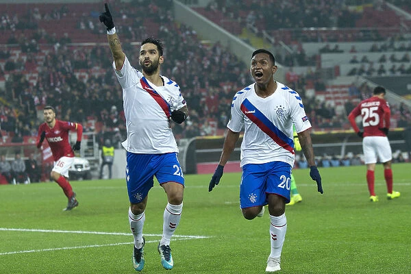 Rangers Daniel Candeias Thrills with Goal in Europa League Clash vs. Spartak Moscow at Otkritie Arena