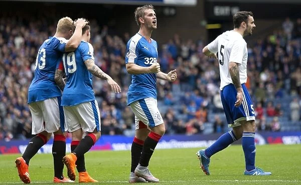 Rangers David Templeton Scores Dramatic Goal in League Cup First Round Against Peterhead at Ibrox Stadium