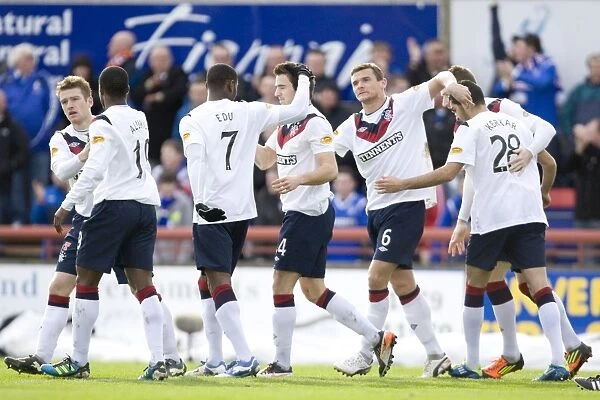 Rangers: Davis and Teammates Celebrate Four-Goal Lead Over Inverness Caledonian Thistle (4-1)