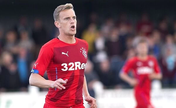 Rangers Dean Shiels: Scottish Cup Champion in Action during Pre-Season Friendly vs. Buckie Thistle at Victoria Park
