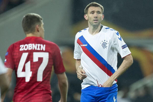 Rangers Debut: Gareth McAuley Joins the Action in Europa League Clash vs. Spartak Moscow (Scottish Cup Winners 2003)