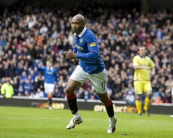 Rangers Diouf Scores Dramatic Goal: 2-1 Win Over Kilmarnock (Clydesdale Bank Scottish Premier League, Ibrox Stadium)