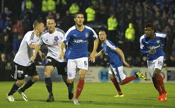Rangers Dominic Ball in Action against Ayr United in Petrofac Training Cup