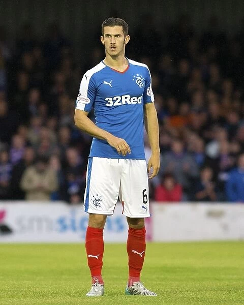Rangers Dominic Ball in Action: Petrofac Training Cup Clash against Ayr United at Somerset Park