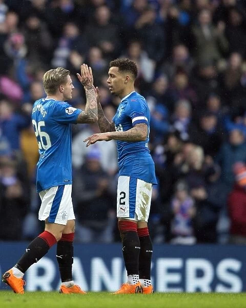Rangers Double Delight: Cummings and Tavernier Celebrate Scottish Cup Quarterfinal Victory at Ibrox